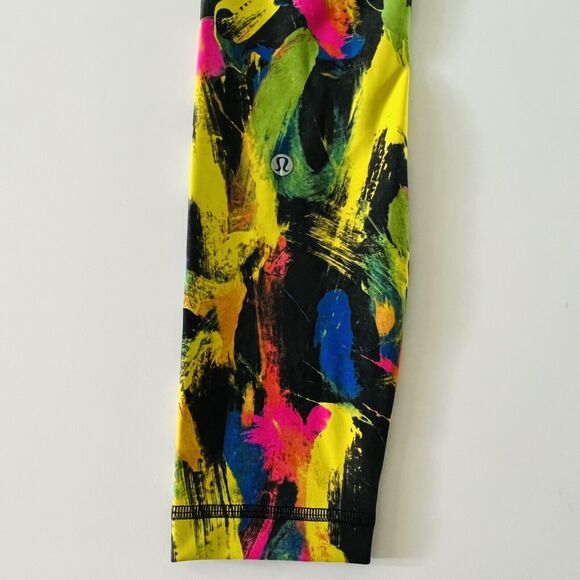 LULULEMON ATHLETICA Undertone Black Multi Wunder Train HR Tight 25" Leggings-US4 - Picture 5 of 8